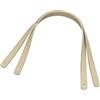 OHPHCALL Manici Borsa Donna 60cm in Pelle Pu con Rivetti, 2 Pezzi | Beige, Accessori Sostituzione per Shopping Pouch e Clutch Bag, 5 Rivetti per Tracolla, Stile Classico