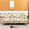 WWQQKJ Copridivani Clic Clac Letto Senza Braccioli 120-210 Elasticizzato Copertura Divano Grigio/Nero 2 Posti Copridivano Senza Braccioli Teli Estivi Universali per Animali(F 2,190-210cm/74.8-82.6in)