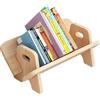Mulaibdin Libreria da Scrivania, Mini Libreria da Tavolo, Libreria Piccola Legno Scuro, Libreria Scaffale Bambini, Libreria Salvaspazio con Maniglia, Scaffale Scrivania per Casa, Ufficio