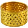 GARIOUANS Ditali per Cucito 20 Pezzi in Lega Oro Design a Anello Regolabile Antiscivolo per Lavori di Cucito Creativo e Riparazione Vele Principianti