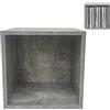 VDD LP - Armadietto portaoggetti in vinile LP - Scaffale portaoggetti in vinile - Effetto cemento grigio industriale