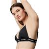 Calvin Klein Top Bikini a Triangolo Donna CK Meta Legacy senza Ferretto, Nero (Pvh Black), XS