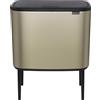 Brabantia Cestino Brabantia Bo Touch Bin colore champagne, 11 + 23 L
