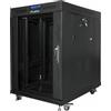 Lanberg FF01-8015-12BL Armadio rack 15U Freestanding Nero