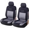 Famanu Coprisedili auto Set universale Coprisedili neri Coprisedili grigi Coprisedili neri