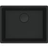 Franke PRONTA CONSEGNA - SPEDIZIONE IMMEDIATA Lavello da Incasso Fragranite Monovasca Sottotop 553 x 433 mm Vasca 52 x 40 cm Maris Black Matt Nero Opaco Franke MRG 110-52 125.0686.715