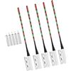 carotoe Portatile Canna Da Pesca Punta Luce Led Fising Glow Stick Pesce Rod Lampada Allarme Notte Pesca Morsi Indicatori Rimovibili Morsi Indicatori