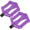 OKUMEYR Pedali 1 Ferro Plastica e Bicicletta per Porpora Paio di Piattaforma Larga Antiscivolo, Comfort Mountain Bike per Lunghe Pedalate