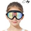 Generico Kids Swim Goggles, Anti Fog Swimming Goggles with Nose Clip