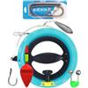 Generico Mulinello da Pesca Bobina Manuale Pesante Doppio Campanello