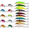 Generic XILILHC Misto 20 Pz/Set Minnow Fishing Lure Kit Set Artificiale Esche Dure Matita Wobbler Crank Vib Esche Carp Fishing Tackle Pesca