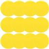 PATIKIL 12 puntini in gomma antiscivolo da 15,2 cm, con custodia, coni piatti per agilità per sport, allenamento, basket, calcio, giallo