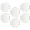 TOMETURE 6 Pezzi Marcatore per Palline da Golf Argento in Ferro, Design Piatto per Personalizzazione, Segnalatore Conveniente e Donne, Accessorio Essenziale per Green