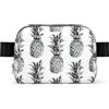 DUWAA Borsa a tracolla con stampa a tema tropicale con ananas e frutta, per uomo e donna, leggera, impermeabile, per uso quotidiano
