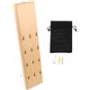 Hemobllo Organizzatore per Freccette da Parete in Legno 12 Scomparti, Elegante e Versatile, per Casa e Piccoli Appartamenti