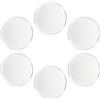 CLISPEED Marcatore per Palline da Golf Strumento Conveniente per Segnare Posizione Pallina 6 Pezzi in Ferro Argento Diametro Standard 25mm Accessori Golf per Donne