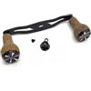 Tufgo Mulinello da pesca Rocker Arm Handle 130 mm in lega di alluminio manovella per Daiwa per abu Garcia Baitcasting mulinelli EVA Grip verde blu rosso nero arancione sughero (mano sinistra tappo di gomma)