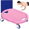 Fruusv Silent Ab Roller Board, Allenamento addominale Trainer, Home Full Body Core Strength Wheel With Mat, Compatto Fitness Equipment For Fat Burning & Weight Control Gym or Home, 32 x 27 x 9 cm