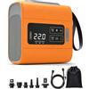 AKSOUL Pompa elettrica SUP a batteria da 22 PSI: pompa ad aria ricaricabile con design a tenuta di sabbia, per stand up paddle board, materasso ad aria, tenda da campeggio, barca gonfiabile