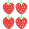 jojofuny Ammortizzatore Antivibrazioni Set 4 Pezzi per Racchetta da Tennis in Silicone Leggero Rosso, Assorbimento Urti per Gioco Tennis
