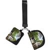 WXWJSHMGC Portafoglio da polso da corsa elasticizzato con stampa a cascata di montagna con tasca con cerniera, borsa da polso sportiva traspirante, mini borsa da polso per esterni Run Essentials