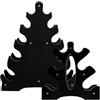 FUNOMOCYA Supporto per Manubri Rastrelliera Compatta in Pp Nero 2 Pezzi Struttura Robusta e Design Semplice per Stoccaggio Efficiente per Palestra Domestica e Ufficio