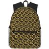 Tamiger Zaino unisex con stampa floreale nero e oro, leggero, casual, comodo, quotidiano, lavoro, viaggi, escursionismo, pendolarismo