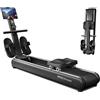 YPOO Vogatore Pieghevole per Casa - 16 Livelli di Resistenza, Doppia Guida Scorrevole, Display LCD, Sedile Imbottito, Vogatori Portata 150 kg, Vogatore Supporto App