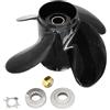 Quueparts Elica 10.1 x 14 48-8M8026635 Compatibile con Mariner Fuoribordo 2 tempi 4 tempi 25HP 30HP 40HP Compatibile con motore fuoribordo Mercury 2 tempi 4 tempi 25HP 30HP 40HP 50HP 60HP