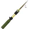 Tufgo Canna da pesca telescopica in fibra di carbonio da 1,5 m, per canna da pesca ultra veloce, per esche da basso, 1-10 g, verde