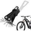 Générique Attrezzo da bicicletta compatto, kit di riparazione per bicicletta, set portatile con costruzione in acciaio resistente, accessorio per ciclismo con costruzione leggera, attrezzatura per la