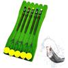 Generic Piattaforma galleggiante carpa pre-attaccata - 5 pezzi 16 x 5 x 1 cm, ganci metallici con sfera galleggiante, design leader corto anti-groviglio, attrezzatura da pesca | Configurazione