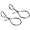 Kivivaka Mosca a cambio rapido Snaps 25pcs No-Knot Connettori Ganci in Acciaio Inox Esche Attrezzatura Strumenti Argento S per M per L Set