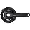 Shimano MT210-B2 - Guarnitura 175 mm, 36/22 denti, 9 velocità, colore: Nero