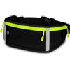 ONEFLOW Active Pro - Marsupio da corsa per Volla, con 3 scomparti, traspirante, sportivo, per jogging, marsupio impermeabile, Nero massimo, Volla Phone Plinius, Utility