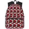 Tamiger Red Rose Print Unisex Leggero Casual Comfort Zaino Quotidiano Lavoro Viaggi Escursioni Pendolari
