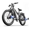 PINGGO Sheng-milo E Bike,S600 Bici Elettrica,26×3.0 Fat Tire,freni idraulici anteriori e posteriori,48V 17.5Ah E-bike Off-roade Cambio 7 Velocità e Sospensione Completa
