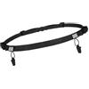 Fruusv Race Number Belt, Adjustable Race Bib Holder, Lightweight Sports Waist Band, Ideal for Outdoors, Fitness, Riding, Time Trials, Hiking, Competitive Running Events, Nero , Fare riferimento alla