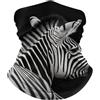 Generic Copricollo Black & White Zebra Protezione UV Coprifaccia Unisex Maschera per Ciclismo attività All'Aperto Escursionismo 2 Pezzi