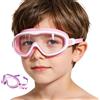 Generisch Occhialini da nuoto per bambini, vista panoramica, anti-appannamento, occhiali di protezione UV, con clip per il naso, tappi per le orecchie, cinturino regolabile, a prova di perdite, per