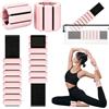 NikBerry Pesi da polso e caviglia da donna, set da 2 (0,5 kg ciascuno), in silicone, regolabili, indossabili, resistenti, per braccia e gambe, braccialetto per fitness, per passeggiate, corsa, palestra, yoga