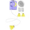 Generic Allenatore di badminton con rimbalzo, regolabile in altezza, ricaricabile, strumento per auto-allenamento con cavo elastico con telecomando, per casa, sala giochi, palestra, scuola, club di