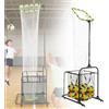 Generic Rete da allenamento per pallavolo con cerchi regolabili, design leggero, ruote e borsa per il trasporto, ideale per cortile, spiaggia, palestra e allenamento in gara