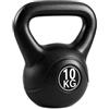 AND HOME Kettlebell 10 kg in Plastica con Sabbia per Allenamento Fitness e Forza