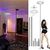 Generic Palo da ballo permanente per montaggio a soffitto statico Spinning regolabile professionale spogliarellista palo fitness per casa studio palestra