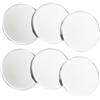 SOLUSTRE Marcatori da Golf in Ferro Argento 6 Pezzi con Diametro Standard 25mm Strumento di Marcatura Conveniente per Palline da Golf Accessori per Donne