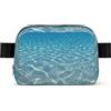 DUWAA Tranquil Water Print Bag per uomo e donna borsa leggera per passeggiate con cani impermeabile borsa da palestra borsa a tracolla per uso quotidiano