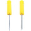 BESTOMZ Supporto per Canna da Pesca da Spiaggia Portatile Design Versatile in Plastica e Ferro 2 Pezzi per Pesca da Riva