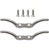 Generisch Gancio di bloccaggio per asta della bandiera per barca, 2 pezzi, in acciaio inox, con viti, per barca, kayak, canoa, piccola barca a motore, lago