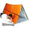 Gvblkq Tenda da sopravvivenza, leggera, tenda da campeggio all'aperto, tenda da viaggio, telone portatile, protezione per tutte le condizioni atmosferiche, per escursioni, trekking e uso (PET)